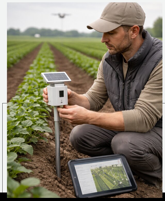 IoT мониторинг сельскохозяйственных полей и контроля в Балашове